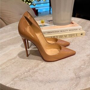 Christian Louboutin Nude Patent Heels